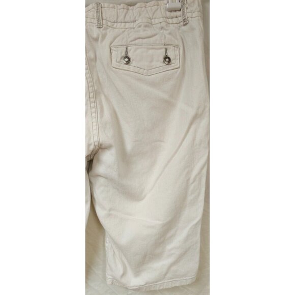 Canyon River Blues Womens Waist 34/36 White Stretch Bermuda Shorts 13" Inseam - Picture 9 of 12